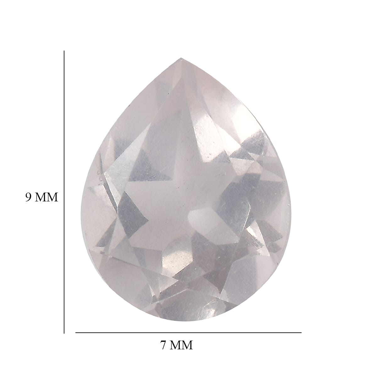 2.77 ctw Pear Cut Rose Quartz Loose Gemstone (Set Of 2) (9x7 mm) image number 4