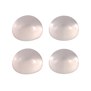 3.59 ctw Round Cut Rose Quartz Loose Gemstone (Set Of 4) (6.25 mm)
