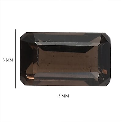 0.95 ctw Octagon Cut Smoky Quartz Loose Gemstone – AA Grade (Set Of 4) (5x3 mm)