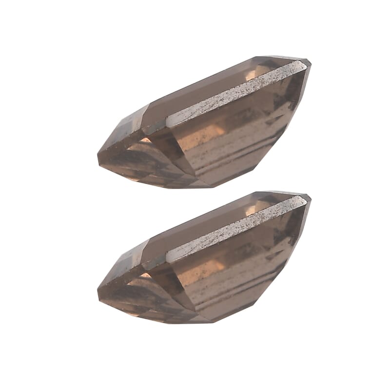 1.00 ctw Octagon Cut Smoky Quartz Loose Gemstone (Set Of 2) (7x5 mm)