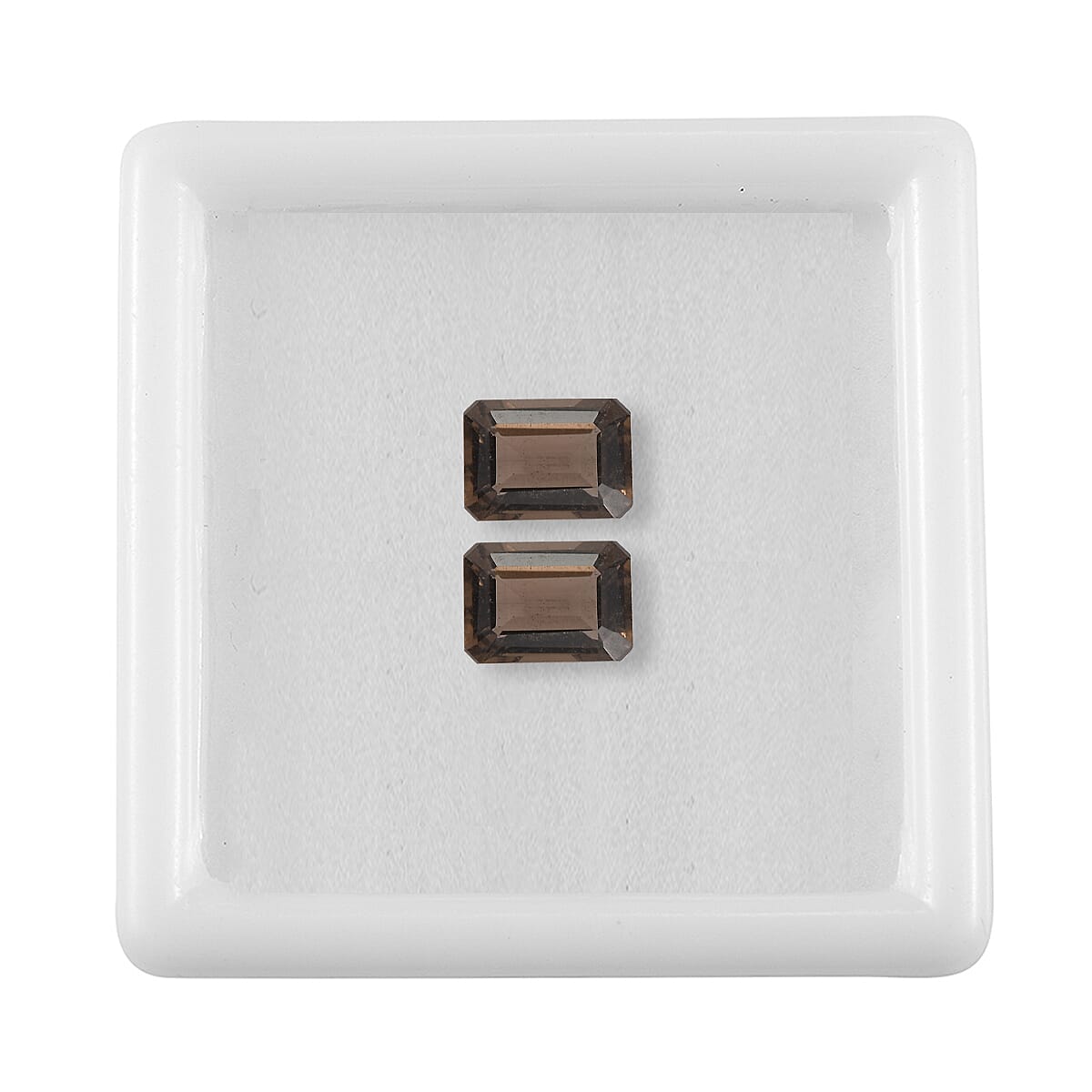 1.00 ctw Octagon Cut Smoky Quartz Loose Gemstone (Set Of 2) (7x5 mm)