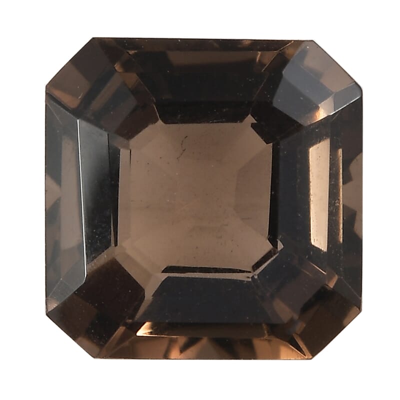 2.88 ctw Octagon Cut Smoky Quartz Loose Gemstone (9x9 mm)