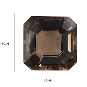 2.88 ctw Octagon Cut Smoky Quartz Loose Gemstone (9x9 mm)
