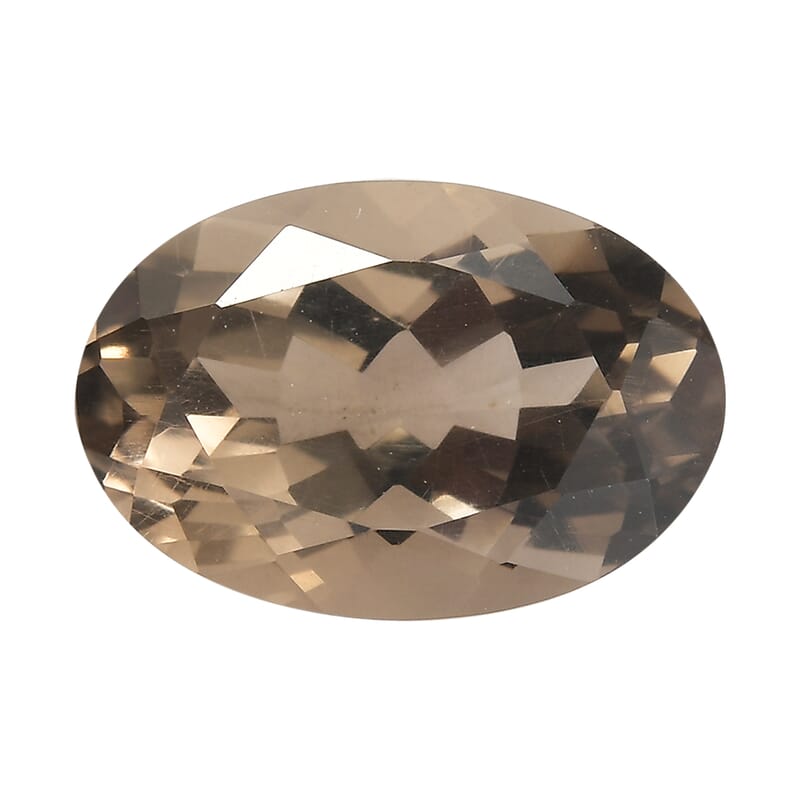 2.90 ctw Oval Cut Smoky Quartz Loose Gemstone (12x8 mm)