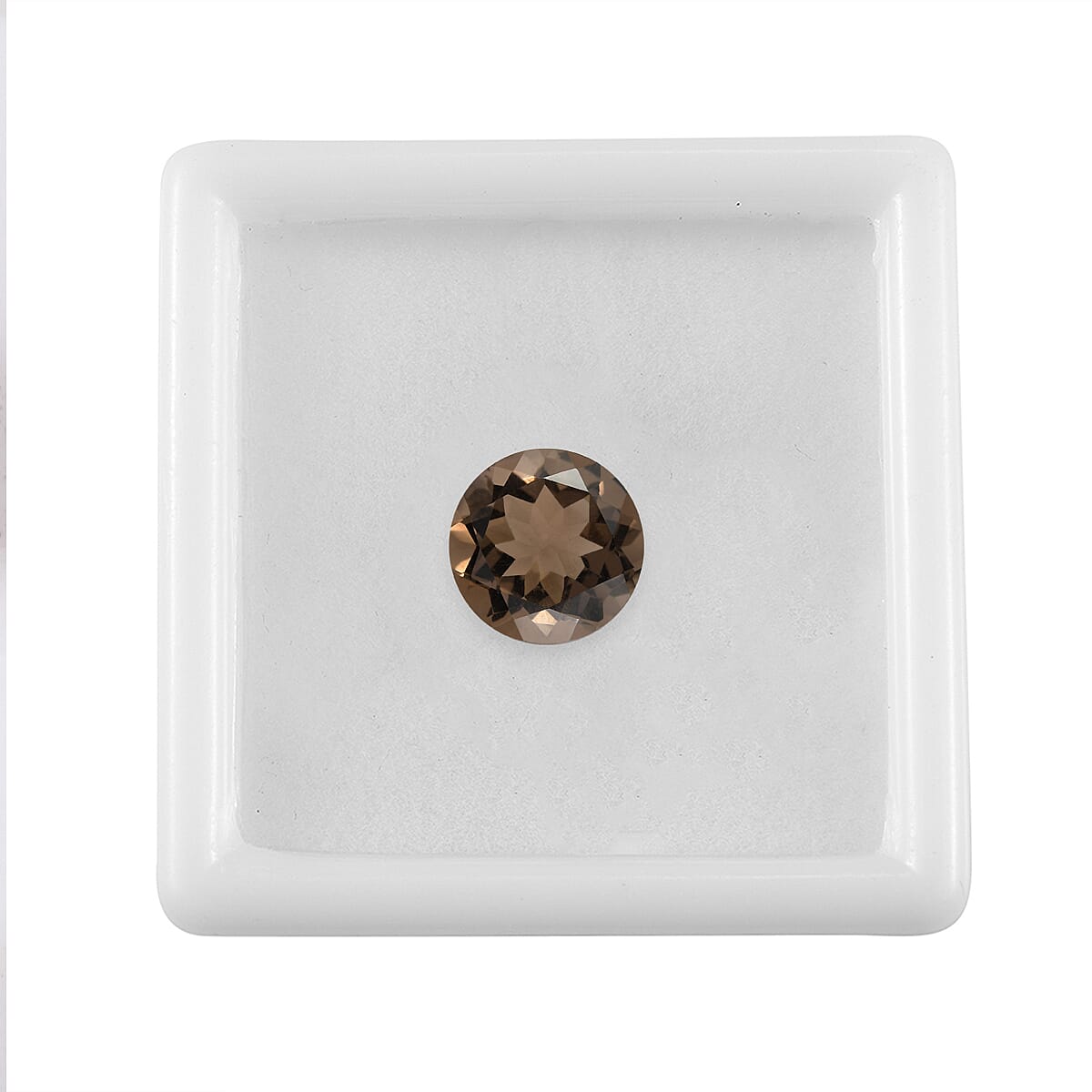 3.10 ctw Round Cut Smoky Quartz Loose Gemstone (10 mm)