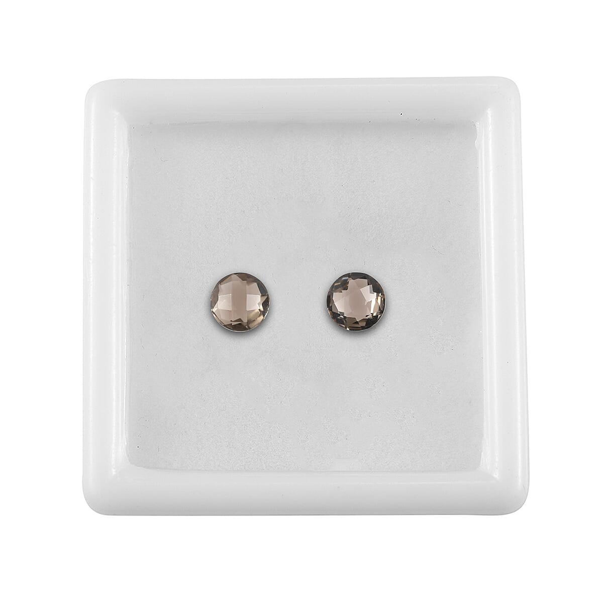 0.99 ctw Round Cut Smoky Quartz Loose Gemstone