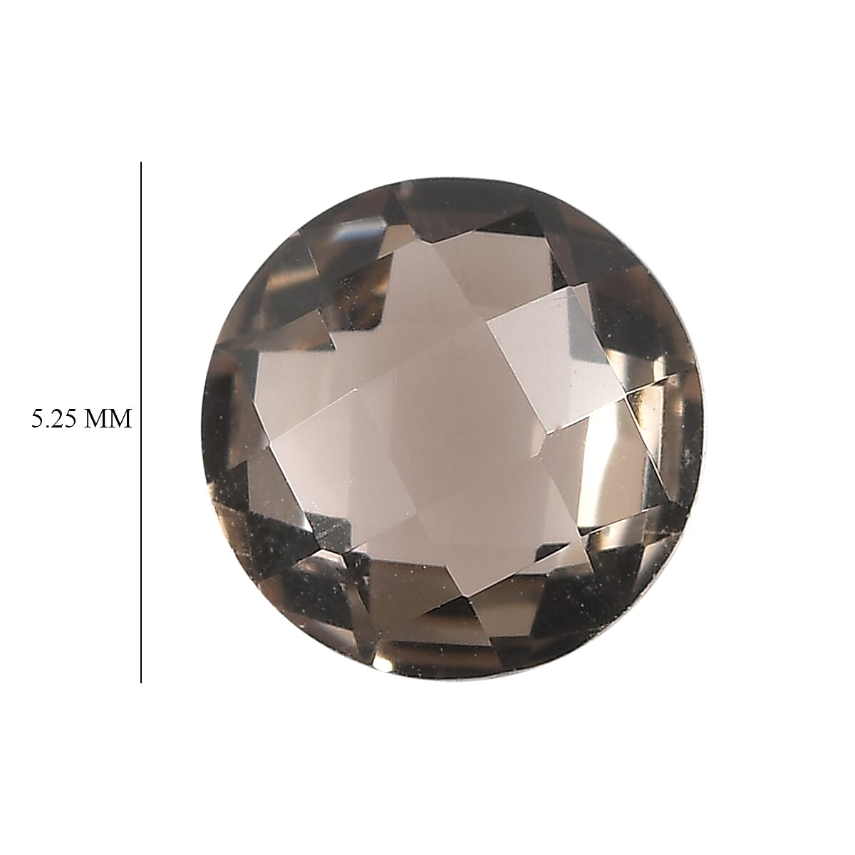 0.99 ctw Round Cut Smoky Quartz Loose Gemstone