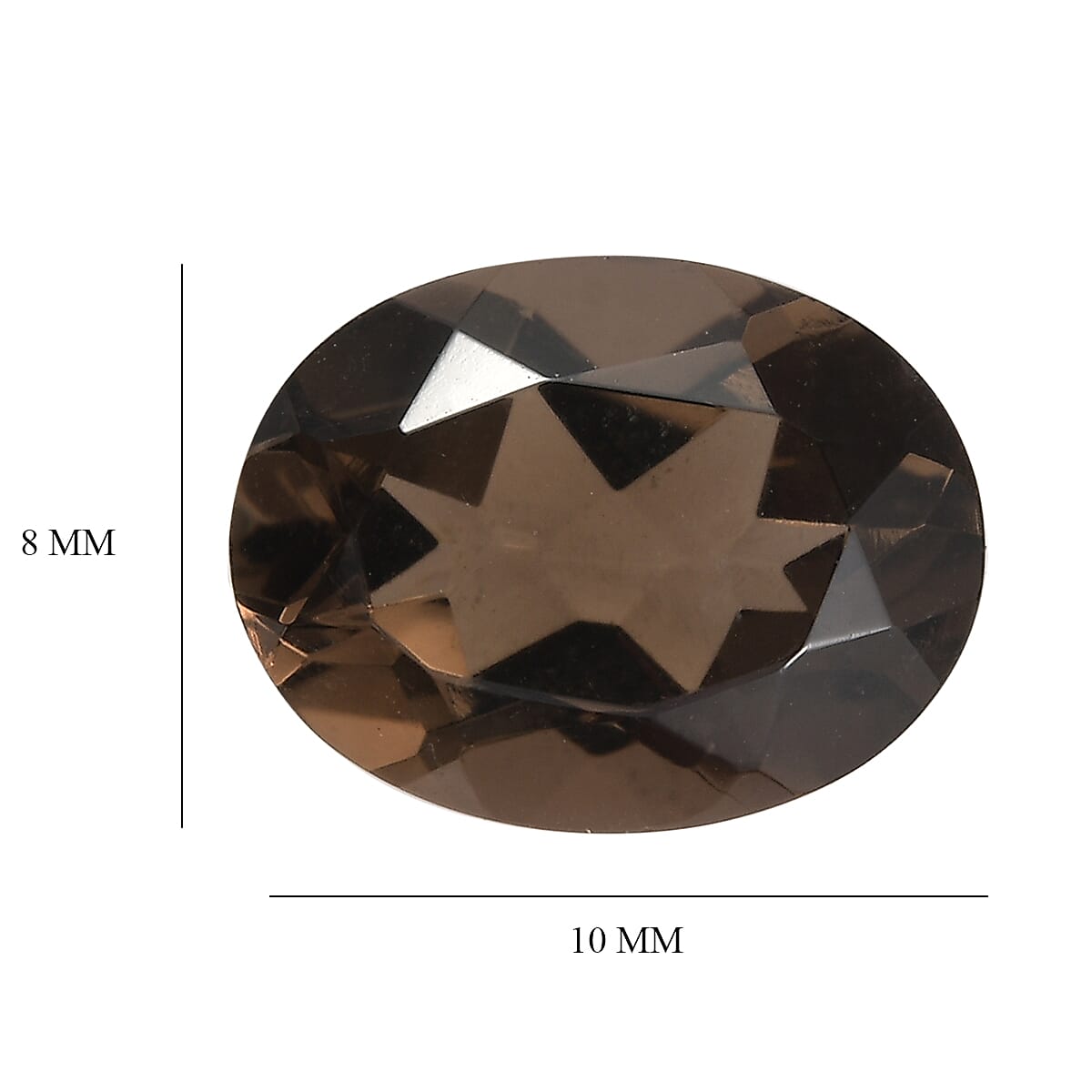 1.46 ctw Oval Cut Smoky Quartz Loose Gemstone (9x7 mm)
