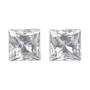 4.40 ctw Square Cut Swarovski Zirconia Loose Stone (Set Of 2) (6 mm)