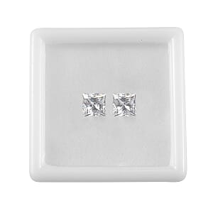 4.40 ctw Square Cut Swarovski Zirconia Loose Stone (Set Of 2) (6 mm)