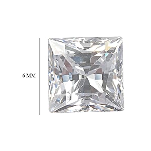 4.40 ctw Square Cut Swarovski Zirconia Loose Stone (Set Of 2) (6 mm)