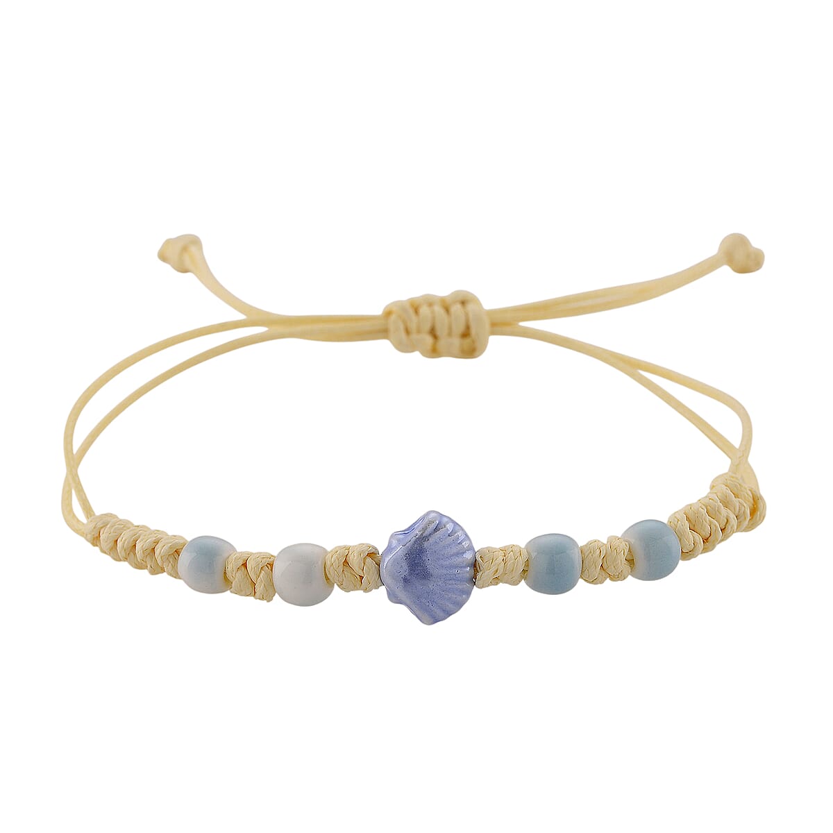 Strada SL68 Quartz Movement Keychain Watch with Dog Charms Strap and Nylon Bracelet with Ceramic Charms (7-7.5In) image number 4