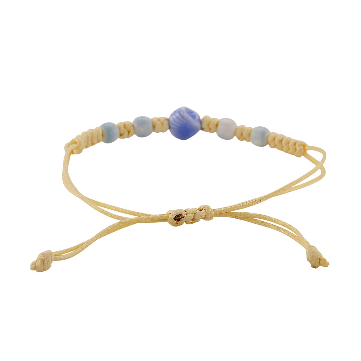 Strada SL68 Quartz Movement Keychain Watch with Dog Charms Strap and Nylon Bracelet with Ceramic Charms (7-7.5In) image number 5