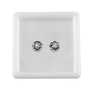 1.37 ctw Round Cut White Swarovski Crystal Loose Stone (Set Of 2) (6 mm)