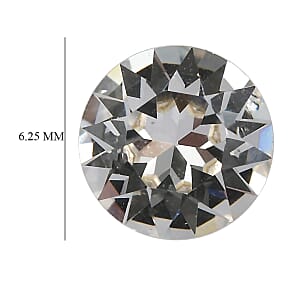 3.26 ctw Round Cut White Swarovski Crystal Loose Stone (Set Of 4) (6.25 mm)