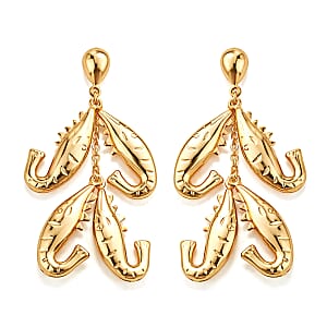 Majestic Golden Octopus Earrings in ION Plated YG Stainless Steel