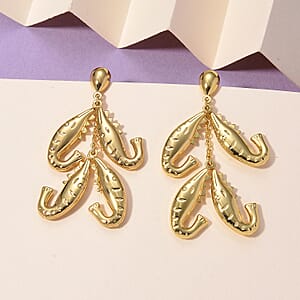 Majestic Golden Octopus Earrings in ION Plated YG Stainless Steel