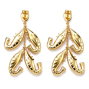 Majestic Golden Octopus Earrings in ION Plated YG Stainless Steel