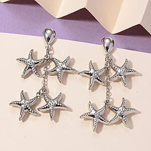 Starfish Harmony Cascade Earrings in Stainless Steel