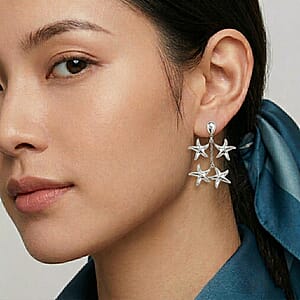 Starfish Harmony Cascade Earrings in Stainless Steel