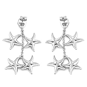 Starfish Harmony Cascade Earrings in Stainless Steel