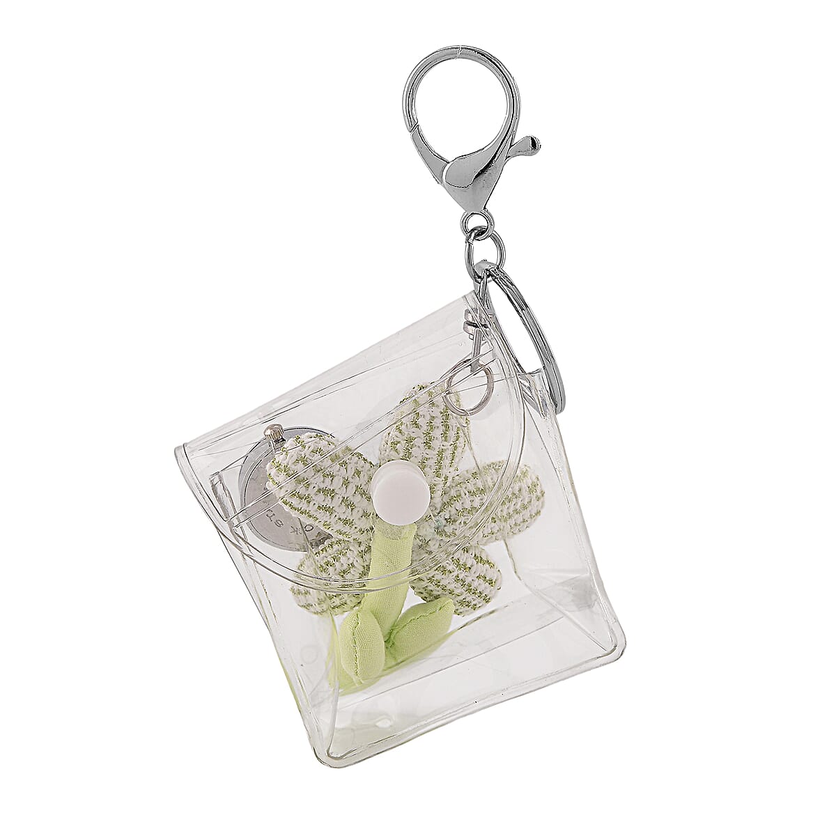 TLV Strada SL68 Quartz Movement Keychain Watch with Flower Charms Strap and Nylon Bracelet with Ceramic Charms (7 7.5In) image number 3