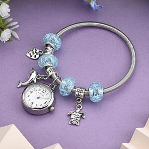 Strada SL68 Quartz Movement Bracelet Watch in Silvertone