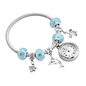 Strada SL68 Quartz Movement Bracelet Watch in Silvertone