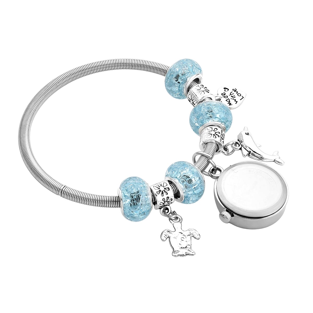 Strada SL68 Quartz Movement Bracelet Watch in Silvertone image number 3