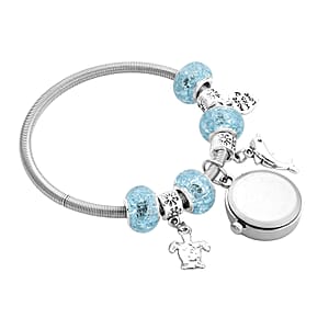 Strada SL68 Quartz Movement Bracelet Watch in Silvertone