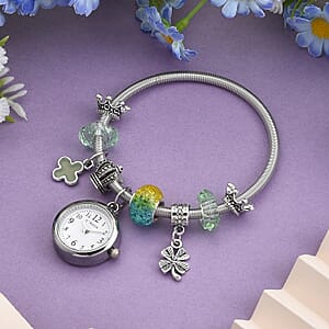 Strada SL68 Quartz Movement Bracelet Watch in Silvertone