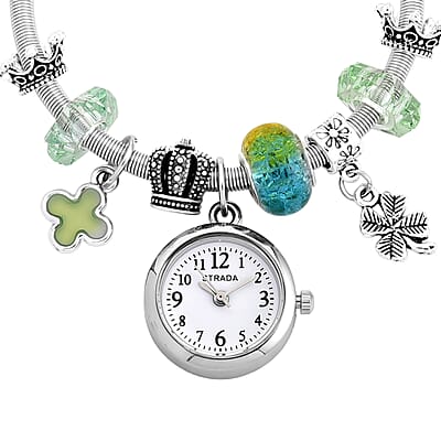 Strada SL68 Quartz Movement Bracelet Watch in Silvertone