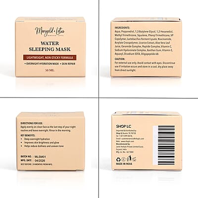 Marigold & Lotus Water and Lip Sleeping Mask Set