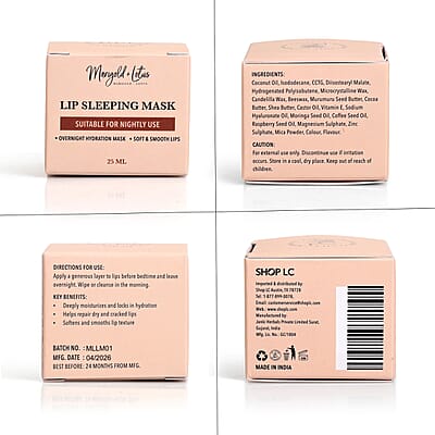 Marigold & Lotus Water and Lip Sleeping Mask Set
