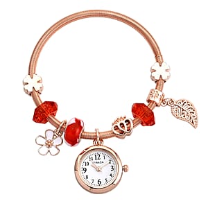 Strada SL68 Quartz Movement Bracelet Watch in Rosetone
