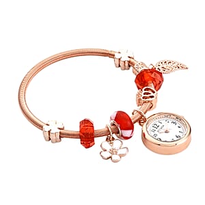 Strada SL68 Quartz Movement Bracelet Watch in Rosetone