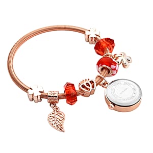 Strada SL68 Quartz Movement Bracelet Watch in Rosetone