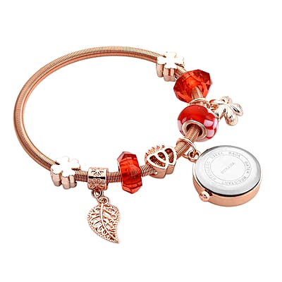 Strada SL68 Quartz Movement Bracelet Watch in Rosetone