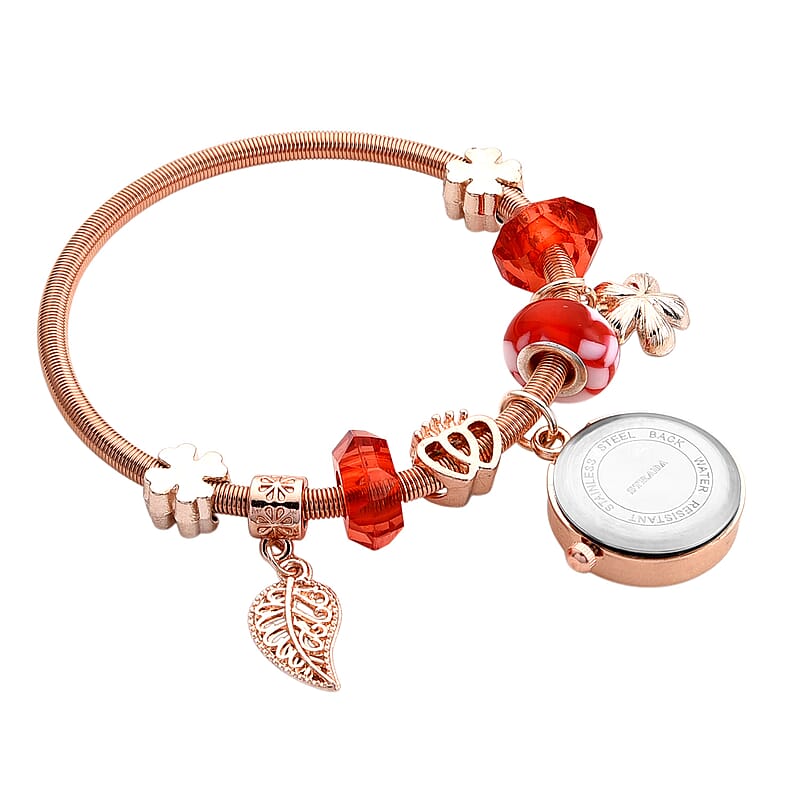 Strada SL68 Quartz Movement Bracelet Watch in Rosetone