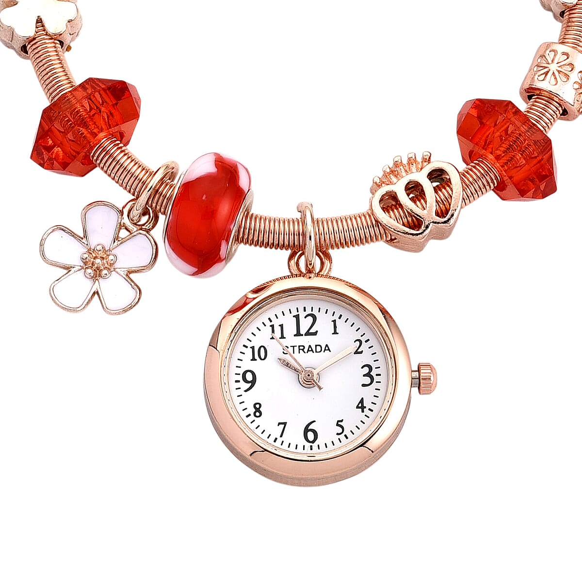 Strada SL68 Quartz Movement Bracelet Watch in Rosetone image number 4