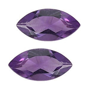 0.88 ctw Marquise Cut African Amethyst Loose Gemstone (Set Of 2) (8x4 mm)