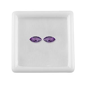 0.88 ctw Marquise Cut African Amethyst Loose Gemstone (Set Of 2) (8x4 mm)