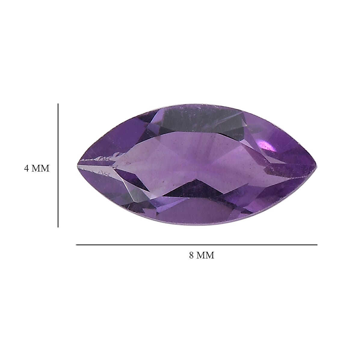 0.88 ctw Marquise Cut African Amethyst Loose Gemstone (Set Of 2) (8x4 mm) image number 3