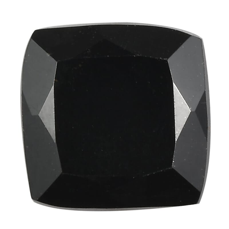 0.90 ctw Cushion Cut Australian Black Tourmaline Loose Gemstone (6x6 mm)