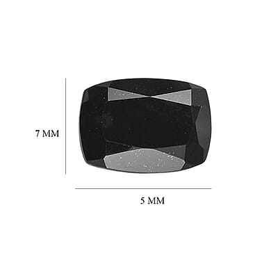 3.12 ctw Cushion Cut Australian Black Tourmaline Loose Gemstone (Set Of 4) (7x5 mm)