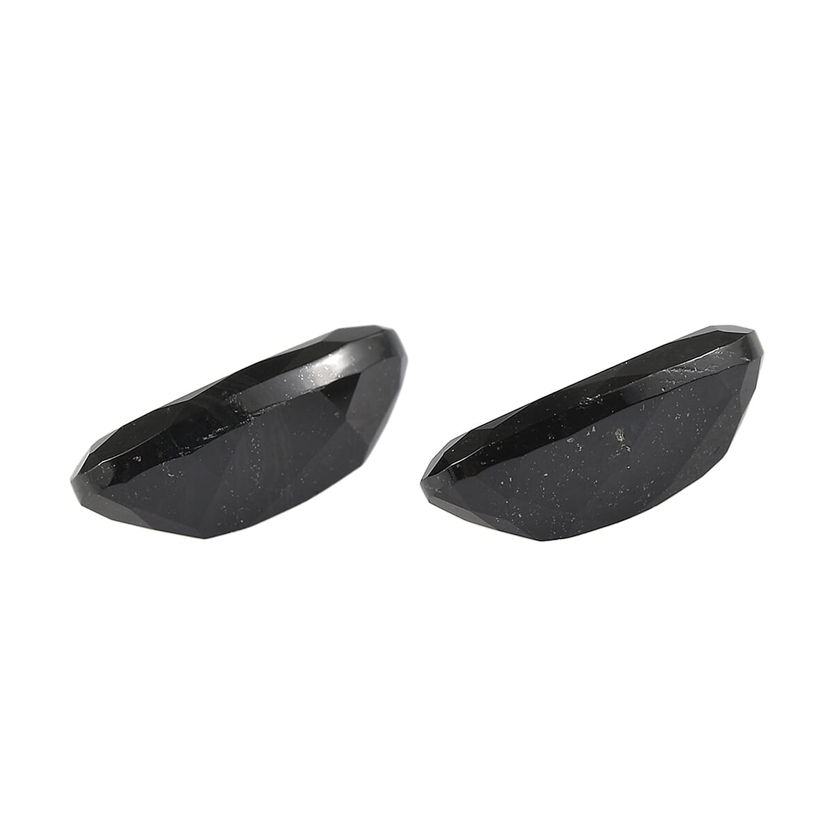 4.52 ctw Oval Cut Australian Black Tourmaline Loose Gemstone (Set Of 2) (12x6 mm) image number 1