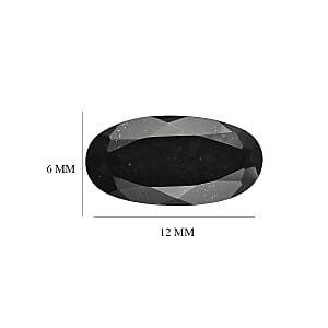 4.52 ctw Oval Cut Australian Black Tourmaline Loose Gemstone (Set Of 2) (12x6 mm)