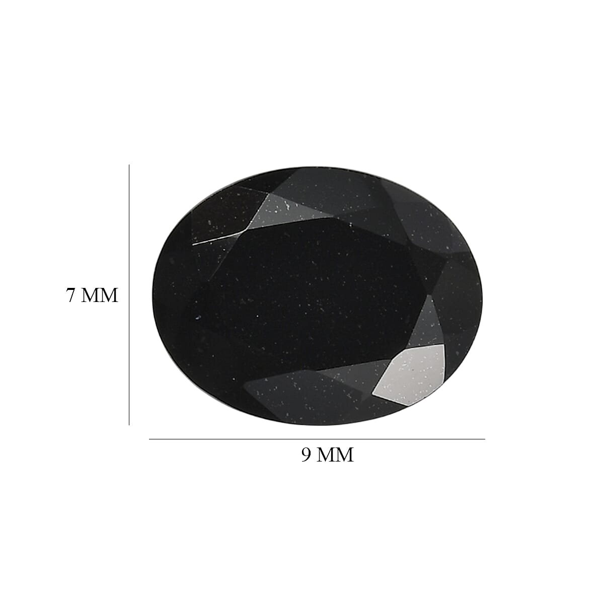 7.41 ctw Oval Cut Australian Black Tourmaline Loose Gemstone (Set Of 4) (9x7 mm)
