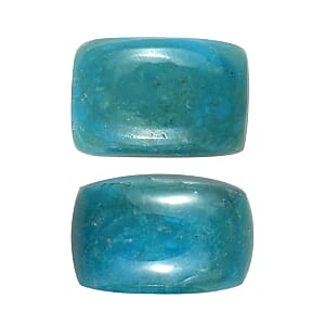 0.74 ctw Cushion Cut Peruvian Opalina Loose Gemstone &ndash; AA Grade (Set Of 2) (6x4 mm)