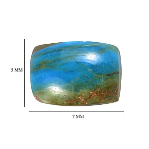 1.41 ctw Cushion Cut Peruvian Opalina Loose Gemstone (Set Of 2) (7x5 mm)